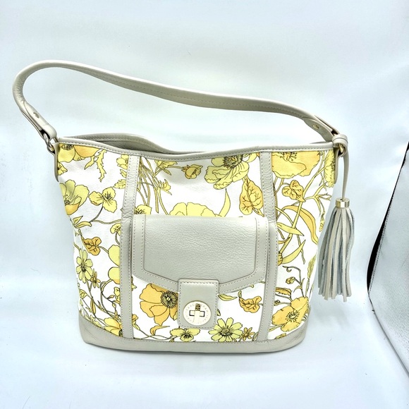 ISAAC MIZRAHI 👍DEAL DEAL DEAL famous designer LEATHER BRIGHT AND BEAUTIFUL 🤩BAG - Picture 3 of 17